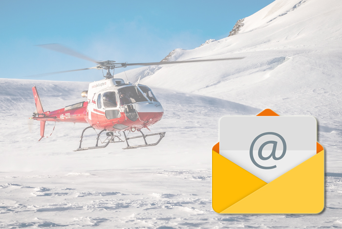 Bei Swiss Helicopter AG werden Rechnungen ab sofort elektronisch verschickt.